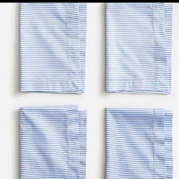 J. Crew Placemat Set Seersucker Striped - Picture 4 of 5